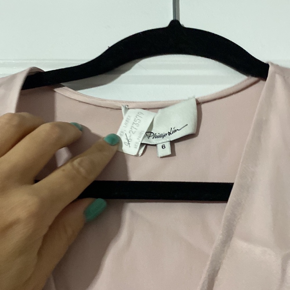 Phillip Lim Light Pink Blouse - size 6 - will steam before ship! - Picture 6 of 7